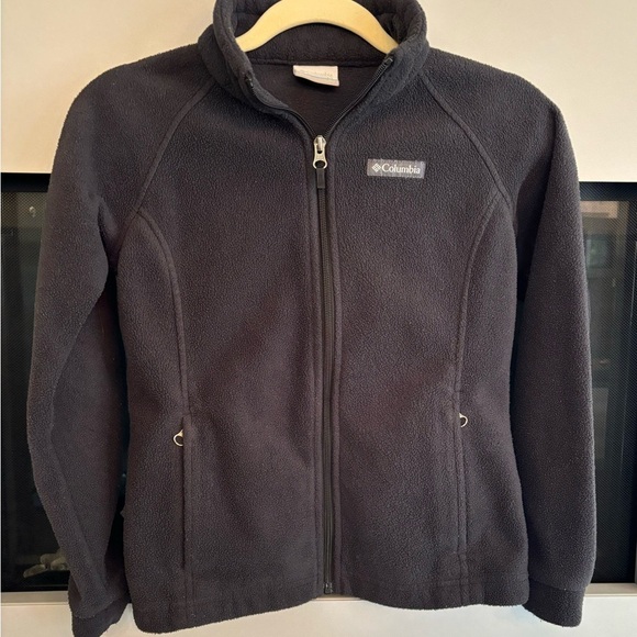 Columbia Other - Columbia kids zip up Fleece jacket size Medium Youth black fall coat